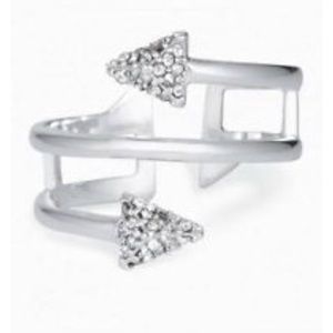 Silver Winding Arrow Ring